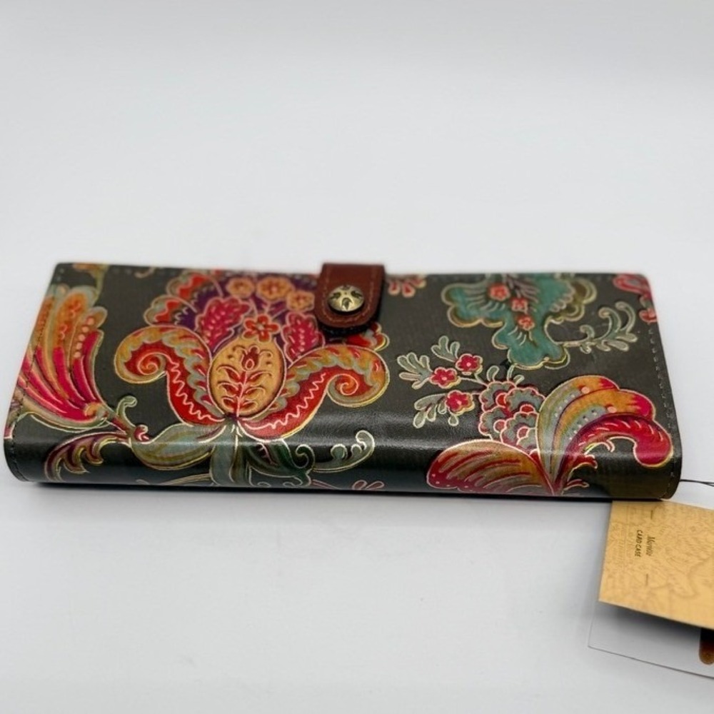 NEW Patricia Nash Marotta Floral Leather Card Case Wallet Multicolor NWT - Picture 10 of 14